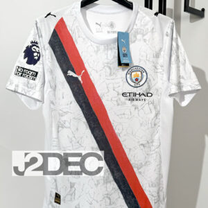 Man City แมนซิตี้ ชุดเยือน Away เกรดแฟนบอล ปี 2025/26 (อาร์ม พรีเมียร์ลีก + ชื่อนักเตะ + เบอร์)