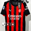 AC Milan เอซี มิลาน Home ชุดเหย้า เกรดแฟนบอล ปี 2025/26 (อาร์ม Calcio Serie A + ชื่อนักเตะ + เบอร์)