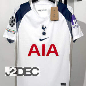 Spurs สเปอร์ส ชุดเหย้า Home เกรดแฟนบอล ปี 2025/26 ( อาร์ม ยูฟ่าแชมป์เปี้ยนลีก+ชื่อนักเตะ+เบอร์ )