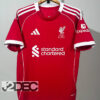Liverpool ลิเวอร์พูล ชุดเหย้า Home เกรดแฟนบอล ปี 2025/26 (เสื้อเปล่า / ฟูลอาร์ม)