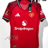 Man United แมนยู ชุดเหย้า Home เกรดนักเตะ PLAYER ปี 2025/26 (อาร์ม FA Cup + ชื่อนักเตะ + เบอร์)