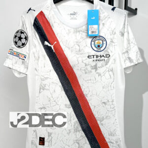 Man City แมนซิตี้ ชุดเยือน Away เกรดนักเตะ PLAYER ปี 2025/26 ( อาร์ม ยูฟ่าแชมป์เปี้ยนลีก+ชื่อนักเตะ+เบอร์ )