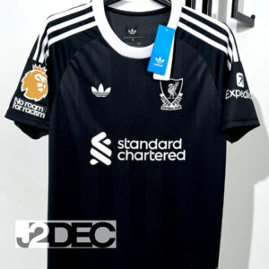 Liverpool ลิเวอร์พูล GK ชุดเยือน Away เกรดแฟนบอล ปี 2025/26 (อาร์ม พรีเมียร์ลีก + ชื่อนักเตะ + เบอร์)