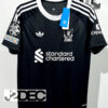 Liverpool ลิเวอร์พูล GK ชุดเยือน Away เกรดแฟนบอล ปี 2025/26 ( อาร์ม ยูฟ่าแชมป์เปี้ยนลีก+ชื่อนักเตะ+เบอร์ )