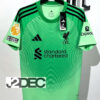 Liverpool ลิเวอร์พูล GK ชุดเหย้า Home เกรดแฟนบอล ปี 2025/26 (อาร์ม พรีเมียร์ลีก + ชื่อนักเตะ + เบอร์)