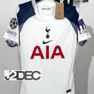 Spurs สเปอร์ส Home ชุดเหย้า เกรดนักเตะ PLAYER ปี 2025/26 ( อาร์ม ยูฟ่าแชมป์เปี้ยนลีก+ชื่อนักเตะ+เบอร์ )