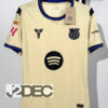 FC Barcelona บาร์เซโลน่า Away ชุดเยือน เกรดนักเตะ PLAYER ปี 2025/26 ( อาร์ม LALIGA+ชื่อนักเตะ+เบอร์ )