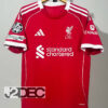 Liverpool ลิเวอร์พูล ชุดเหย้า Home เกรดแฟนบอล ปี 2025/26 ( อาร์ม ยูฟ่าแชมป์เปี้ยนลีก+ชื่อนักเตะ+เบอร์ )