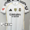 Real Madrid เรอัล มาดริด Home ชุดเหย้า เกรดแฟนบอล ปี 2025/26 ( อาร์ม LALIGA+ชื่อนักเตะ+เบอร์+FIFA 2024 )