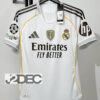Real Madrid เรอัล มาดริด Home ชุดเหย้า เกรดนักเตะ PLAYER ปี 2025/26 ( อาร์ม UCL+ชื่อนักเตะ+เบอร์+FIFA 2024 )