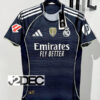 Real Madrid เรอัล มาดริด Away ชุดเยือน เกรดนักเตะ PLAYER ปี 2025/26 ( อาร์ม LALIGA+ชื่อนักเตะ+เบอร์+FIFA 2024 )