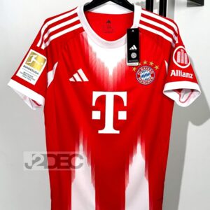Bayern Muchen บาเยิร์น มิวนิค Home ชุดเหย้า เกรดแฟนบอล ปี 2025/26 ( อาร์ม BUNDESLIGA+ชื่อนักเตะ+เบอร์ )