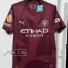 Man City แมนซิตี้ ชุดสาม Third เกรดแฟนบอล ปี 2024/25 (อาร์ม พรีเมียร์ลีก + ชื่อนักเตะ + เบอร์)
