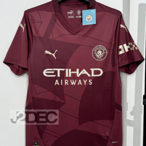 Man City แมนซิตี้ ชุดสาม Third เกรดแฟนบอล ปี 2024/25 (เสื้อเปล่า / ฟูลอาร์ม)