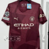 Man City แมนซิตี้ ชุดสาม Third เกรดแฟนบอล ปี 2024/25 (อาร์ม UCL + ชื่อนักเตะ + เบอร์)