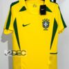 Brazil ทีมชาติบราซิล Home ชุดเหย้า RETRO ปี 2002/2004 ( เสื้อเปล่า+ชื่อนักเตะ + เบอร์)