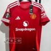 Man United แมนยู ชุดเหย้า Home เกรดแฟนบอล ปี 2024/25 (อาร์มUEL + ชื่อนักเตะ + เบอร์)