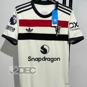 Man United แมนยู ชุดสาม Third เกรดแฟนบอล ปี 2024/25 (อาร์ม พรีเมียร์ลีก + ชื่อนักเตะ + เบอร์)