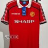 Man United แมนยู Home ชุดเหย้า RETRO ปี 1998/99 ( เสื้อเปล่า+อาร์ม พรีเมียร์ลีก)