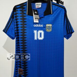 Argentina ทีมชาติอาเจนติน่า Away ชุดเยือน RETRO ปี 1994/1995 ( ชื่อนักเตะ + เบอร์)