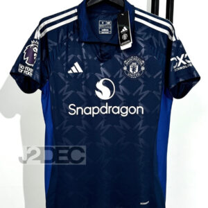Man United แมนยู ชุดเยือน Away เกรดแฟนบอล ปี 2024/25 (อาร์ม พรีเมียร์ลีก + ชื่อนักเตะ + เบอร์)