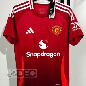 Man United แมนยู ชุดเหย้า Home เกรดแฟนบอล ปี 2024/25 (เสื้อเปล่า / ฟูลอาร์ม)