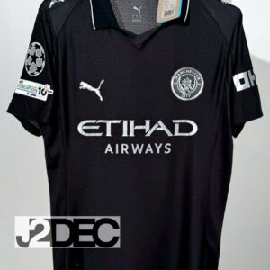 Man City แมนซิตี้ ชุดสาม Third เกรดนักเตะ PLAYER ปี 2025/26 (อาร์ม UCL + ชื่อนักเตะ + เบอร์)