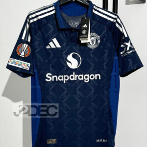 Man United แมนยู ชุดเยือน Away เกรดนักเตะ PLAYER ปี 2024/25 (อาร์ม UEL + ชื่อนักเตะ + เบอร์)