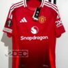 Man United แมนยู ชุดเหย้า Home เกรดนักเตะ PLAYER ปี 2024/25 (อาร์ม UEL + ชื่อนักเตะ + เบอร์)