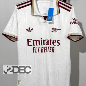 Arsenal อาร์เซน่อล ชุดสาม THIRD เกรดนักเตะ PLAYER ปี 2025/26 ( เสื้อเปล่า / ฟูลอาร์ม EPL ไม่ติดชื่อเบอร์ / ฟลูอาร์ม UCL ไม่ติดชื่อเบอร์ )