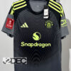 Man United แมนยู GK ชุดเยือน Away เกรดแฟนบอล ปี 2025/26 ( อาร์ม FA Cup + ชื่อนักเตะ + เบอร์ )