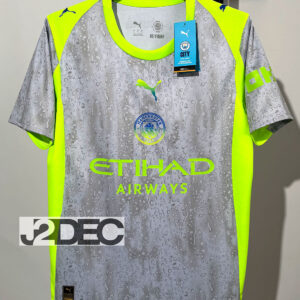Man City แมนซิตี้ ชุดเยือน Away เกรดแฟนบอล ปี 2025/26 ( เสื้อเปล่า / ฟูลอาร์ม พรีเมียร์ลีค (ไม่ติดชื่อ) / ฟลูอาร์ม UCL (ไม่ติดชื่อ) )